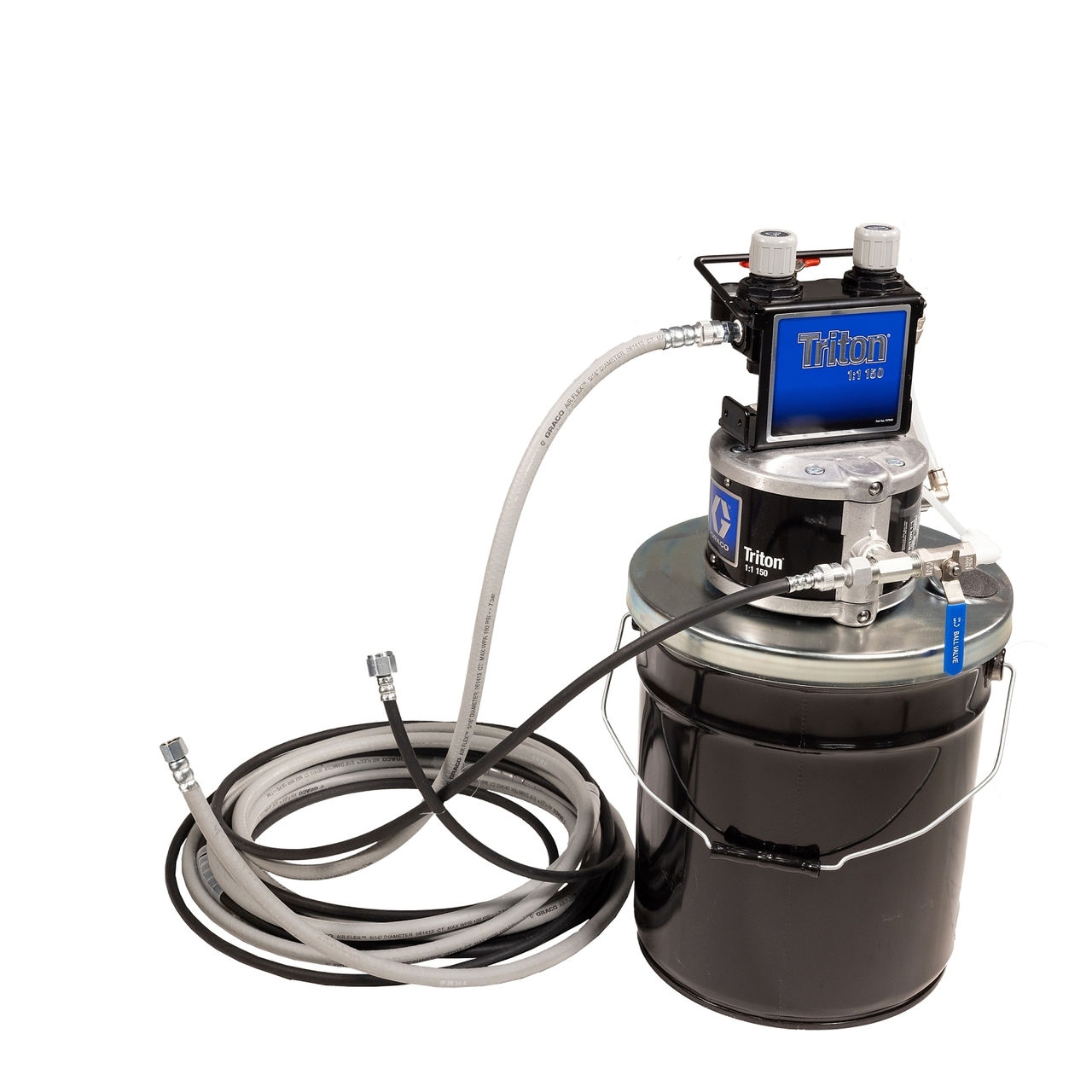 233467_Triton Stainless Steel Pump Package, pail mount with suction hose. Does not include applicator.