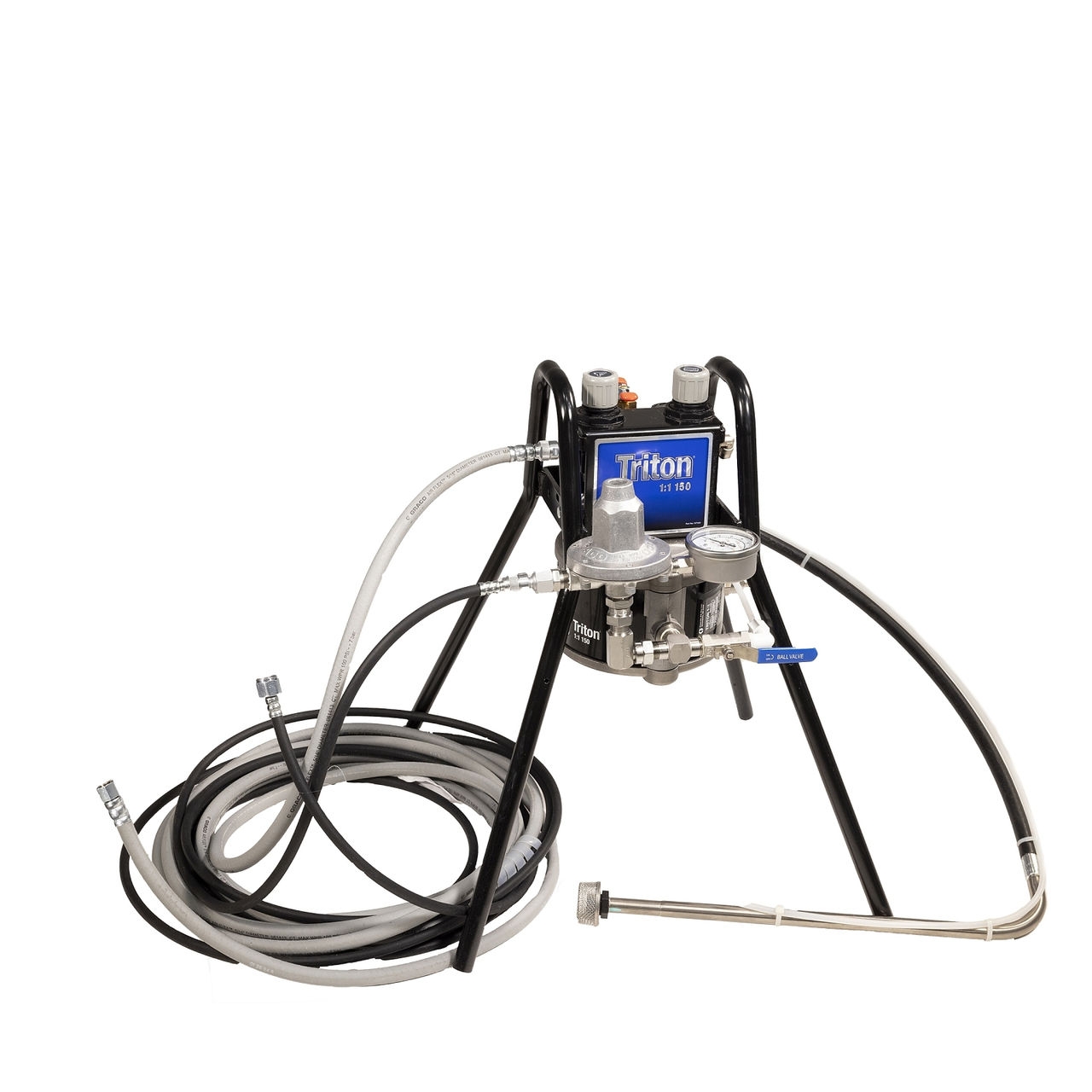 Triton Aluminum Pump Package, stand mount with suction hose. Does not include applicator. Part Number: 233473
