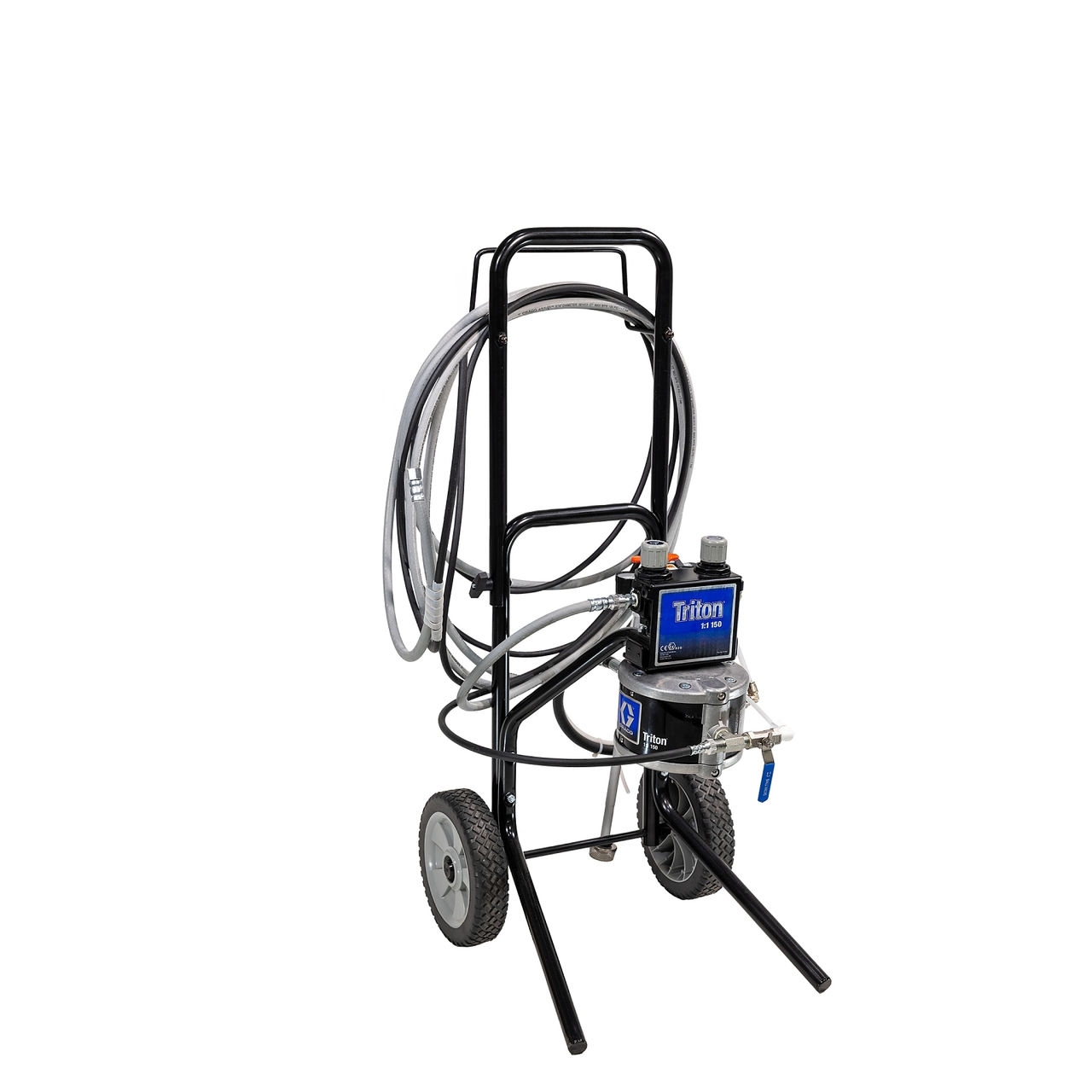 Triton Aluminum Pump Package, cart mount with suction hose. Does not include applicator. Part Number: 233480